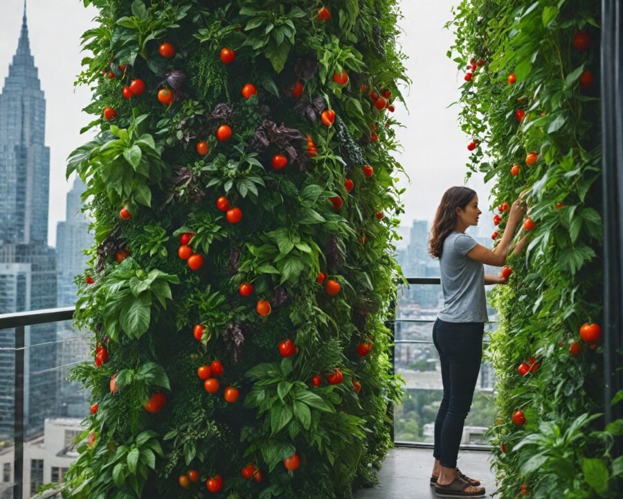 Dicas práticas para criar um jardim vertical comestível