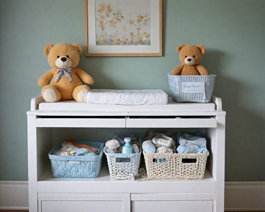 Como organizar o trocador no quarto do bebê com praticidade