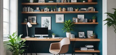 Como criar um home office funcional na sala de estar