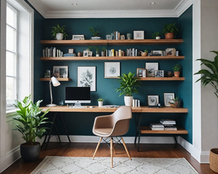 Como criar um home office funcional na sala de estar