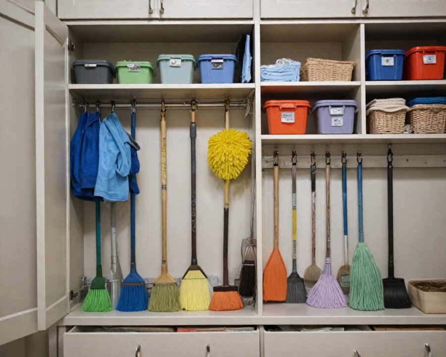 Como armazenar rodos e mops corretamente para maior durabilidade