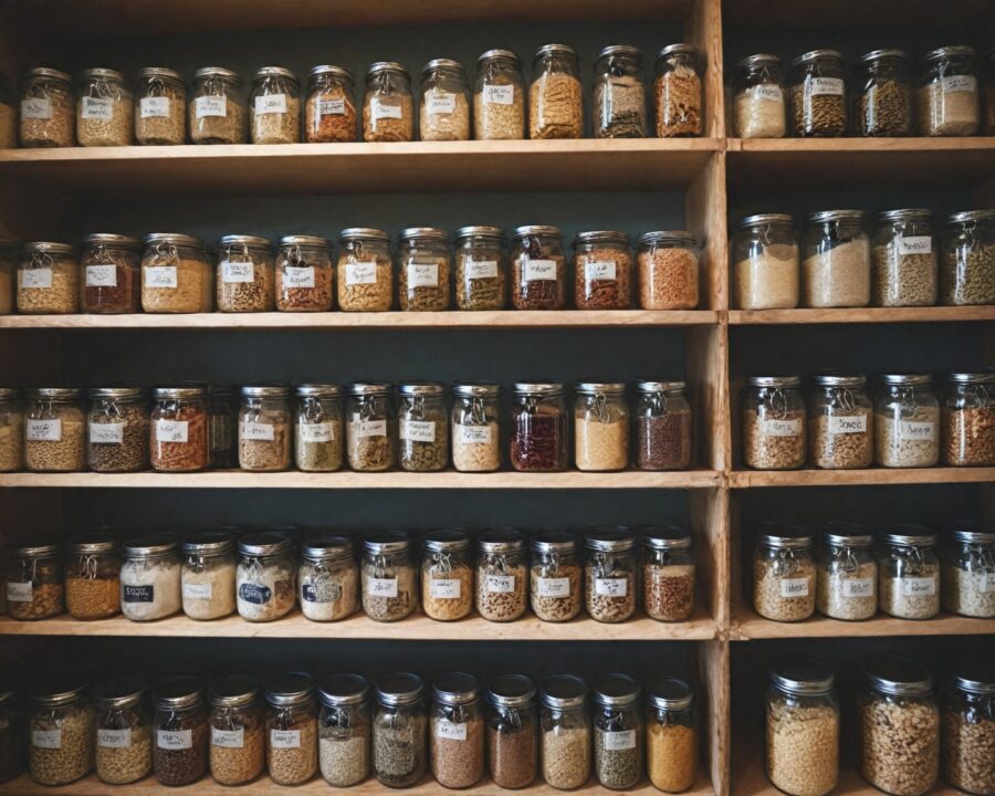 Como organizar uma despensa prática com alimentos duráveis