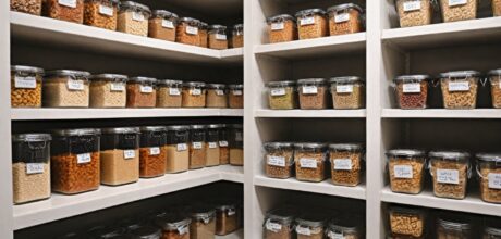 Como organizar mantimentos com potes herméticos e etiquetas